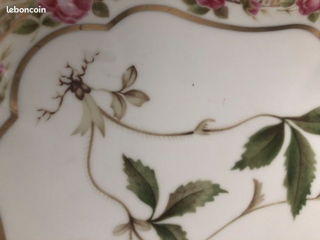 Assiette florale porcelaine japonaise (image 4)