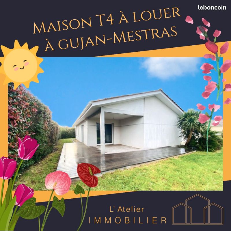 Maison 4 pièces 91 m² · à Gujan-Mestras · 90,8 m² · 1 590 €/mois