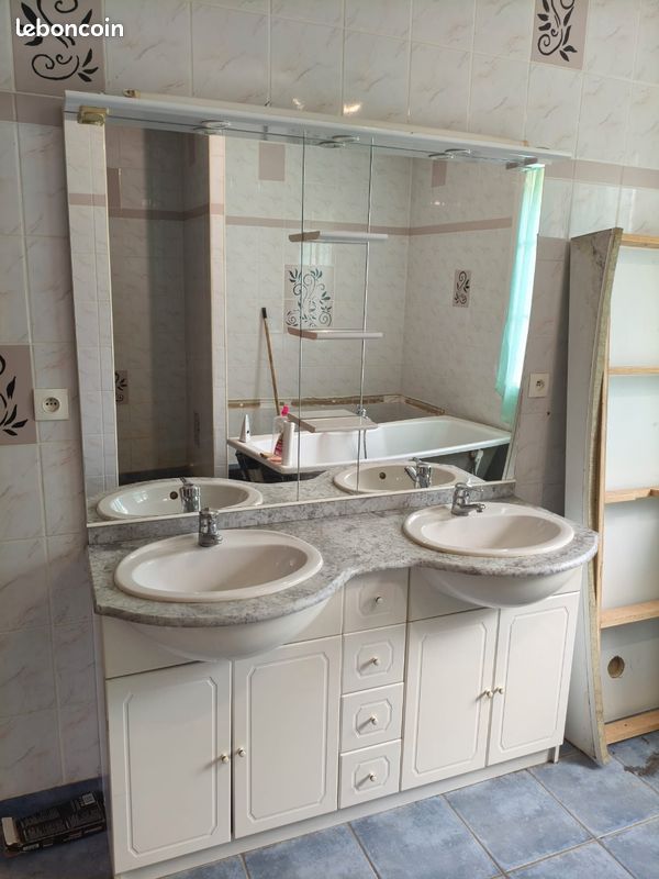 Meuble salle de bain double vasque (image 1)