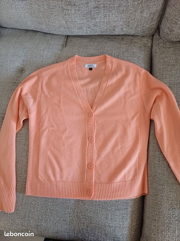 Gilet femme couleur saumon Vêtements