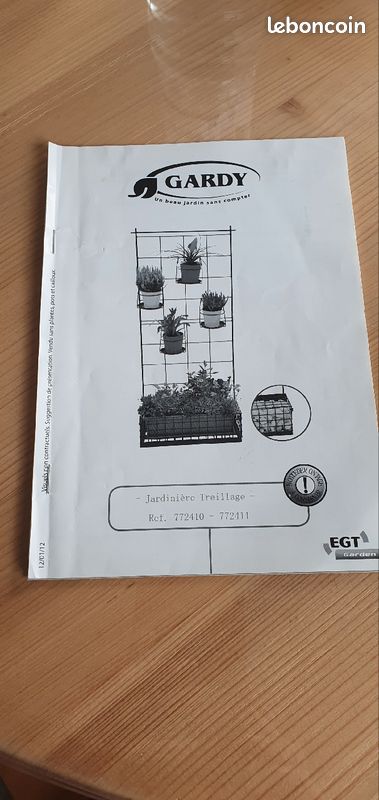 Jardinière Treillage pour plantes aromatiques, fleurs, cadres etc.. (image 3)