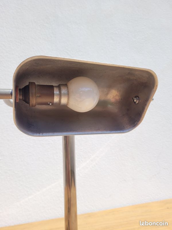 Lampe de bureau vintage en aluminium (image 4)