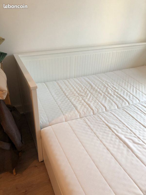 Lit banquette Hemnes IKEA blanc (image 2)