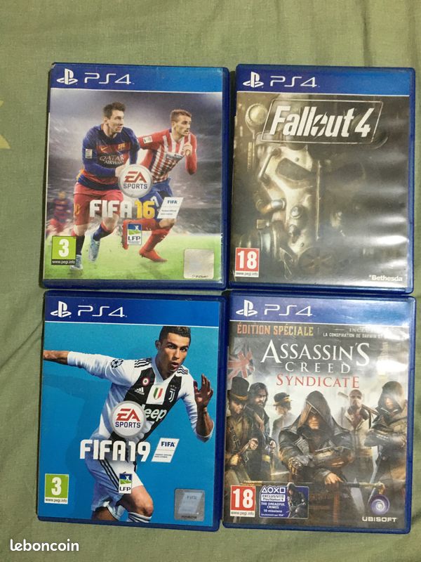 Lot de 4 jeux vidéos sur PlayStation 4 prix négociable (image 1)