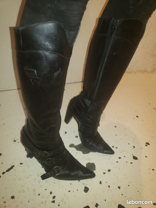 Bottes en cuir taille 39 (image 1)