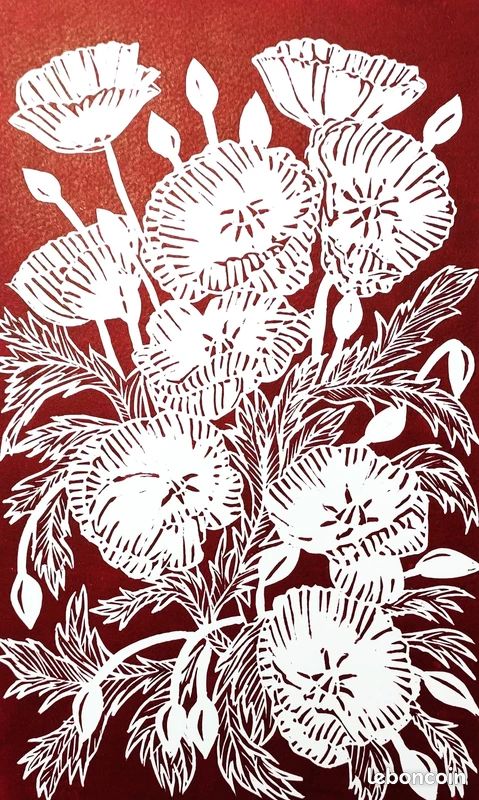 "Pampasgiolu rossu", linogravure originale signée Spada (image 1)