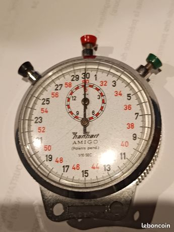 Chronomètre Mécanique Hanhart Amigo 1/5 – Vintage Avec Boîte