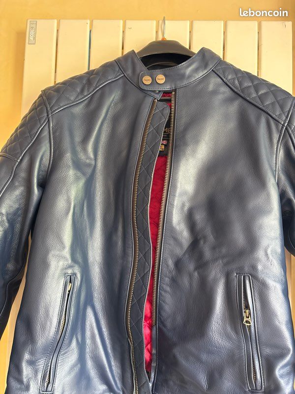 Blouson cuir moto Triumph NEUF (image 1)