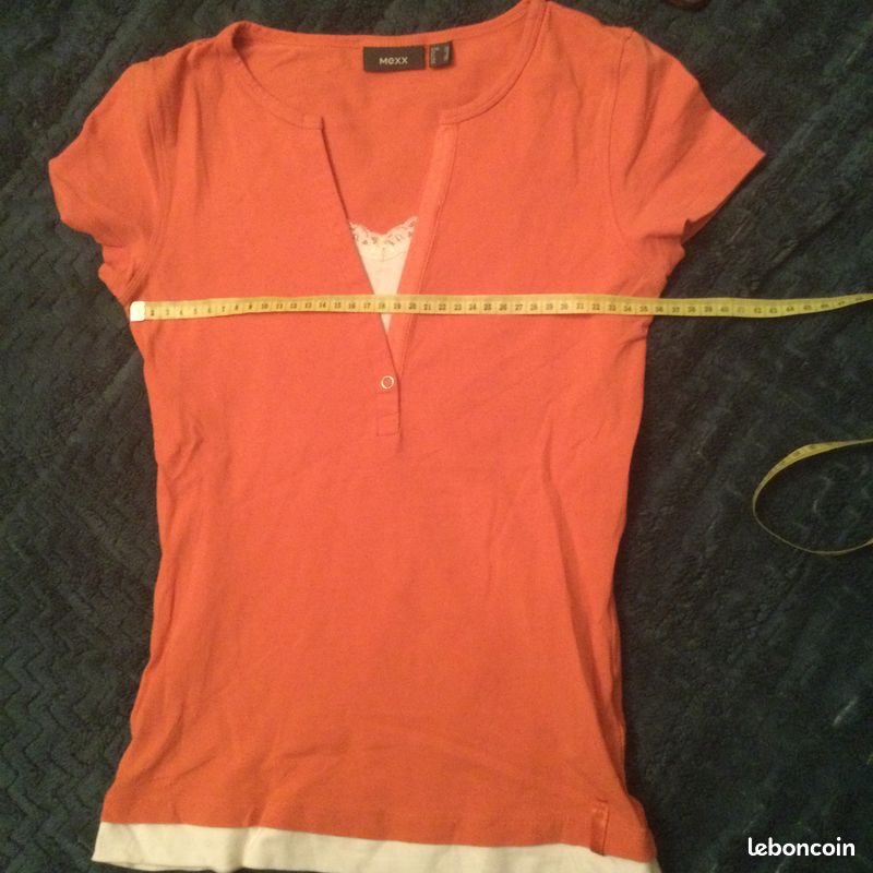 Haut Femme Marque T.O.P. (style Mexx) - Taille XS/S - Couleur Stone - Occasion Très Bon état