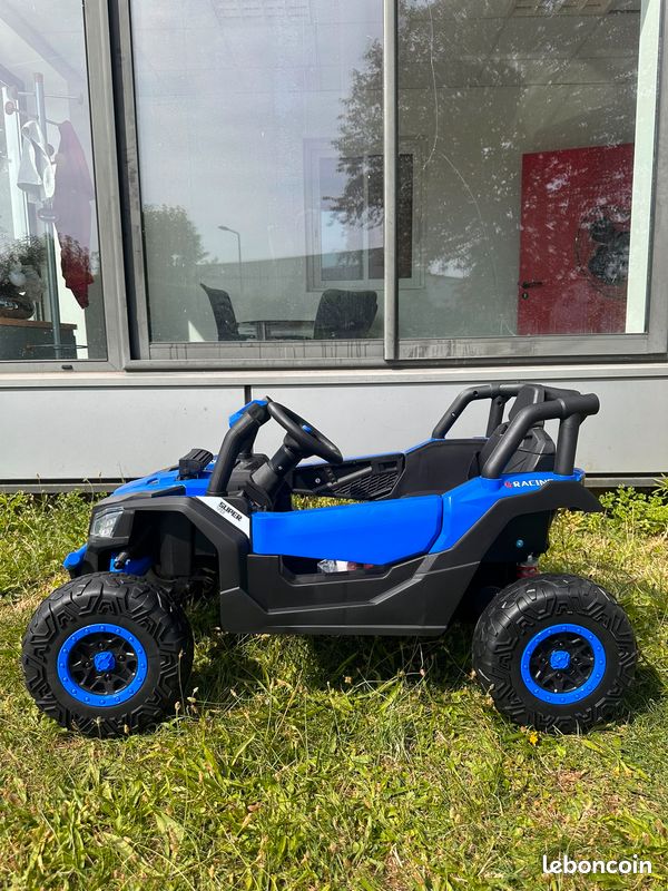 Buggy Électrique Enfant 12V Bleu – 2 Moteurs, 1 Place (image 2)