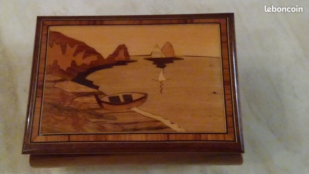 Boite à bijoux en bois de thuya et marqueterie Essaouira (image 2)