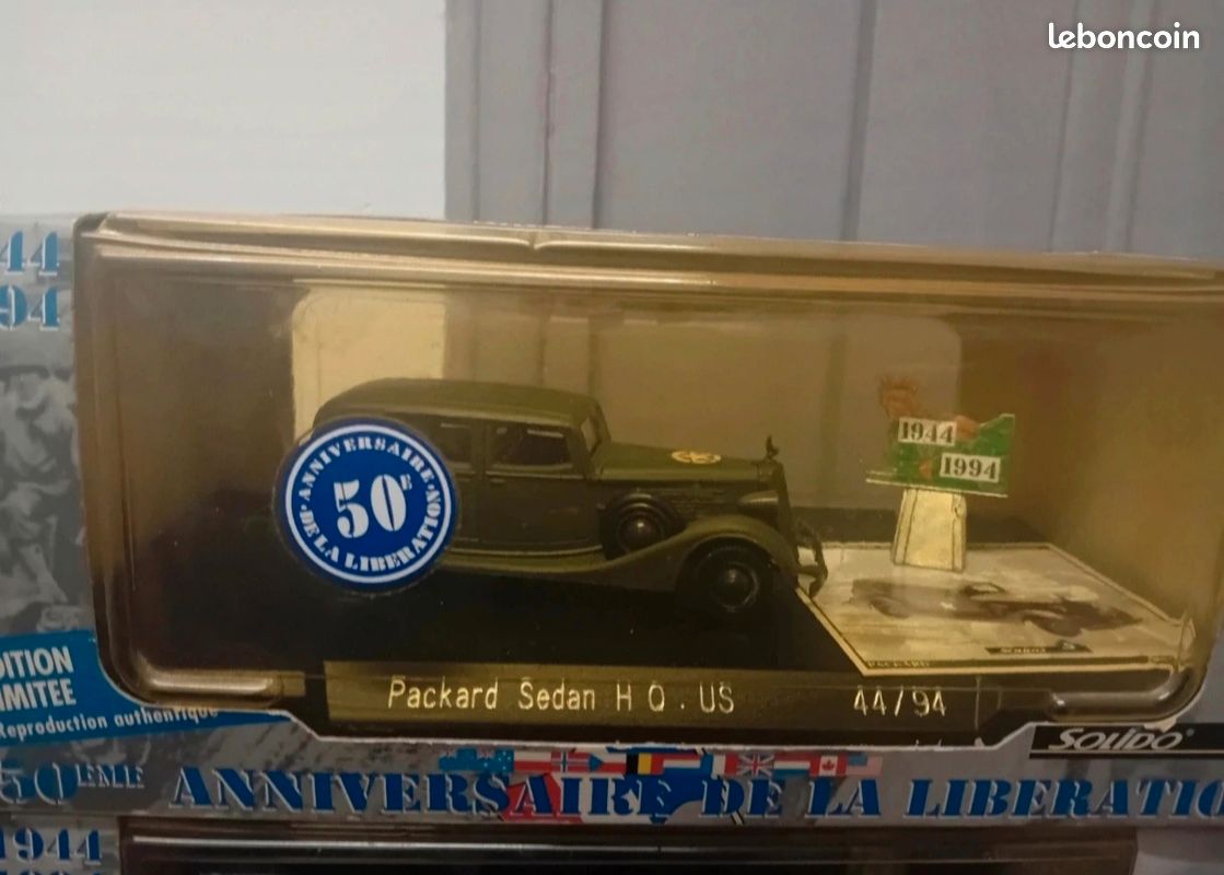 Miniature SOLIDO JEEP + Remorque 50ème Anniversaire de la Libération 1944-1994 Miniature SOLIDO JEEP + Remorque 50ème Anniversaire de la Libération 1944-1994