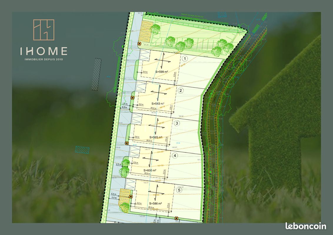 Terrain 543 m² LA CHAPELLE SAINT AUBIN (image 3)