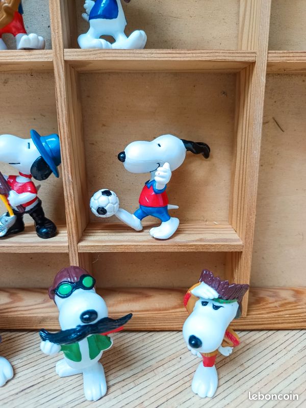 Lot 7 figurines vintage Snoopy – Schleich Germany (Made in China) – Collection Peanuts - Collection