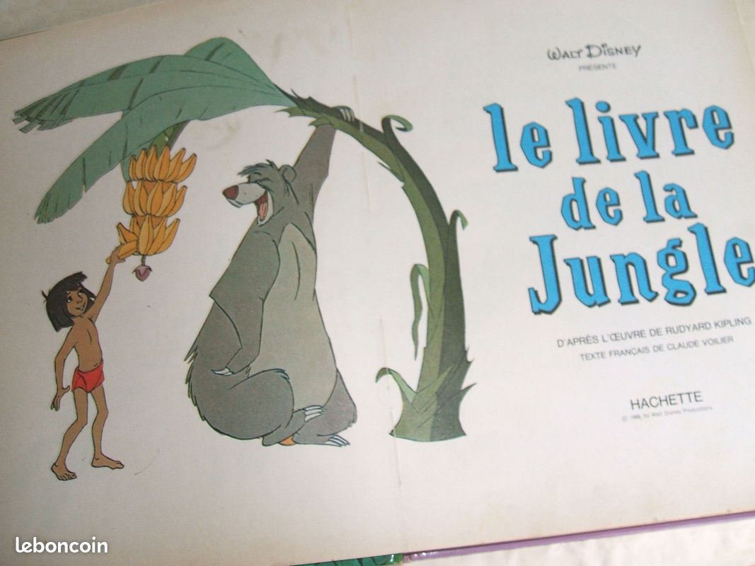 Walt disney présente le livre de la jungle / de 1968 / hachette (image 2)