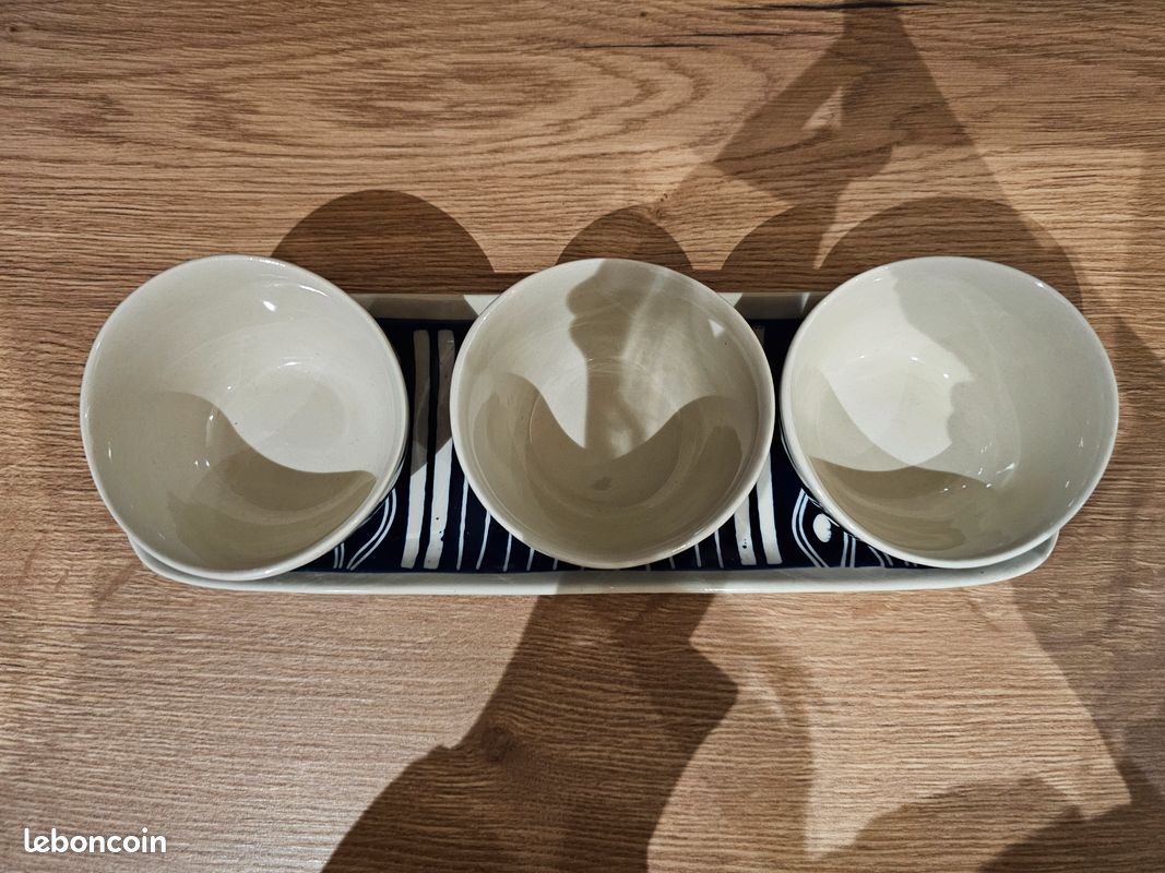 Plateau apéro porcelaine neuf (image 4)