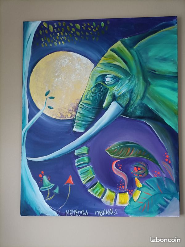 Artiste locale tableaux peinture sur toile moderne (image 3)