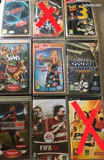 ÉCHANGE GRATUiT OU MINI PRIX, DE JEUX PSP (image 1)