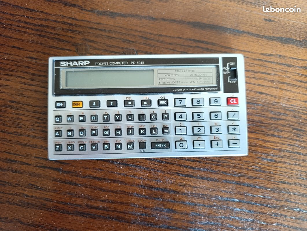 Sharp pocket computer pc - 1245 (image 1)