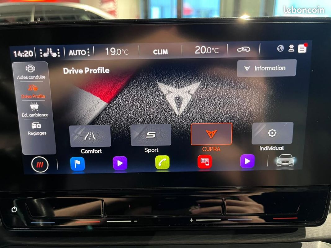 CUPRA LEON 2.0 TSI 300 VZ DSG7 MALUS INCLUS Volant Supersport Beats Audio Caméra (image 18)