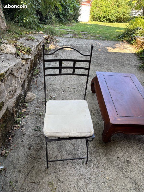 6 chaises fer forgé à céder (image 1)