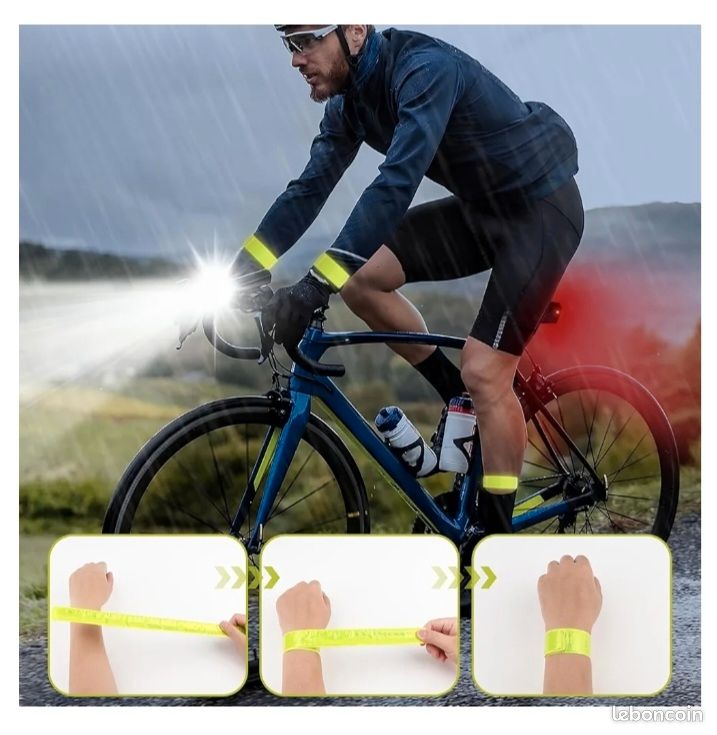 Bande réfléchissante Vélo Sécurité Protection Nuit (image 3)