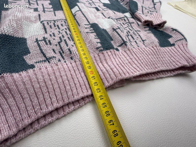 CARDIGAN TRICO ALONGADO PIED DE POULE ROXO COM CREME - Moda