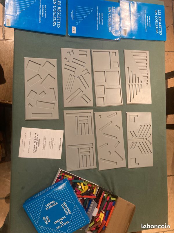LOT LES REGLETTES EN COULEURS / JEUX ET ACTIVITES MATHEMATIQUES de 3 à 8 ans (image 1)