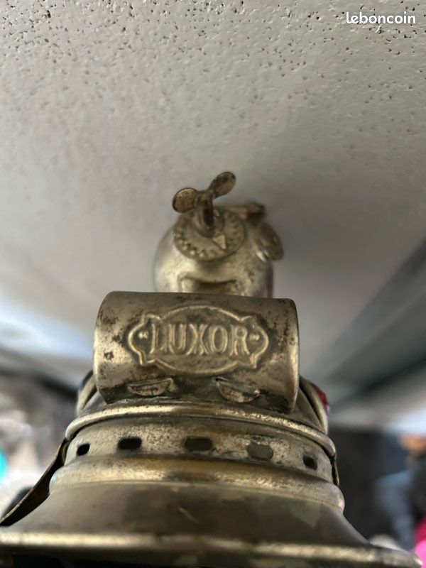 Lampe ancienne de vélo Luxoir en laiton - Label Emmaüs