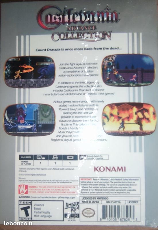 Castlevania Advance Collection Classique Limited Run (image 4)