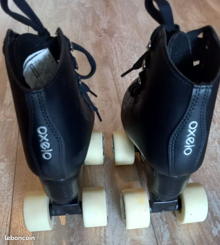 Rollers enfant noirs Oxelo / Decathlon taille 32 (image 3)