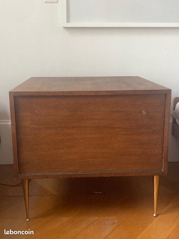 Mid-century Commode Design Vintage Bois Scandinave (Bar) (image 10)