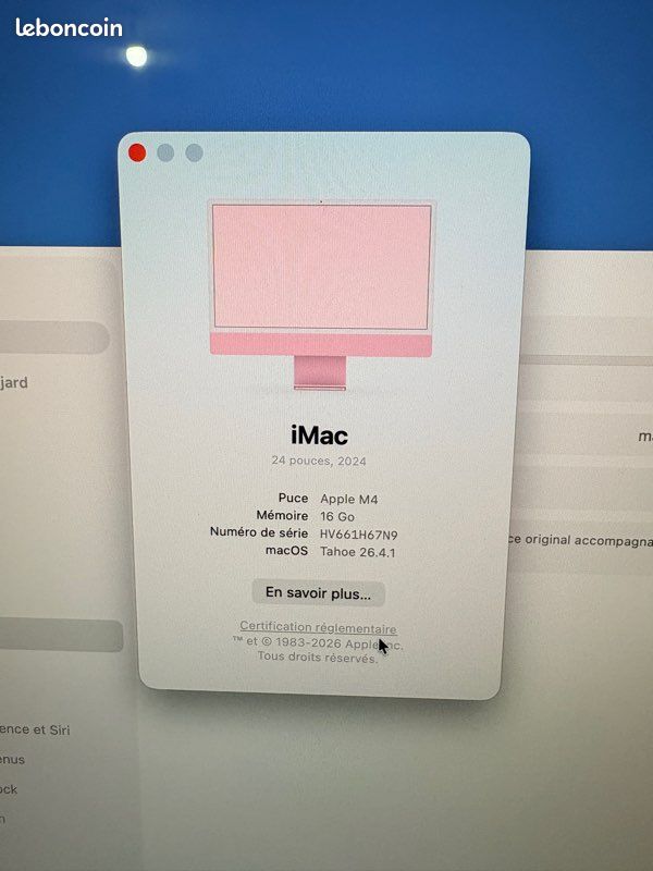 Imac 24 pouces rose (image 6)