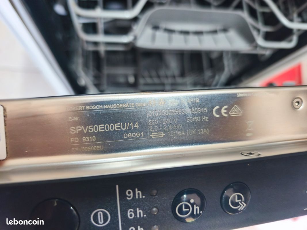 Lave-vaisselle encastrable 45 Bosch (image 3)