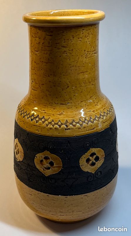 Vase Bitossi du milieu du XXe siècle, de la maison Rosenthal Netter pour Aldo Londi (image 7)