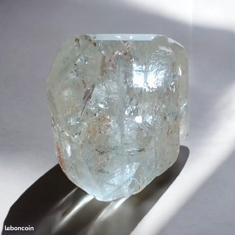 Topaze Naturelle Du Brésil Brute - 9,42 Carats - Forme Coussin Avec Certificat GGL