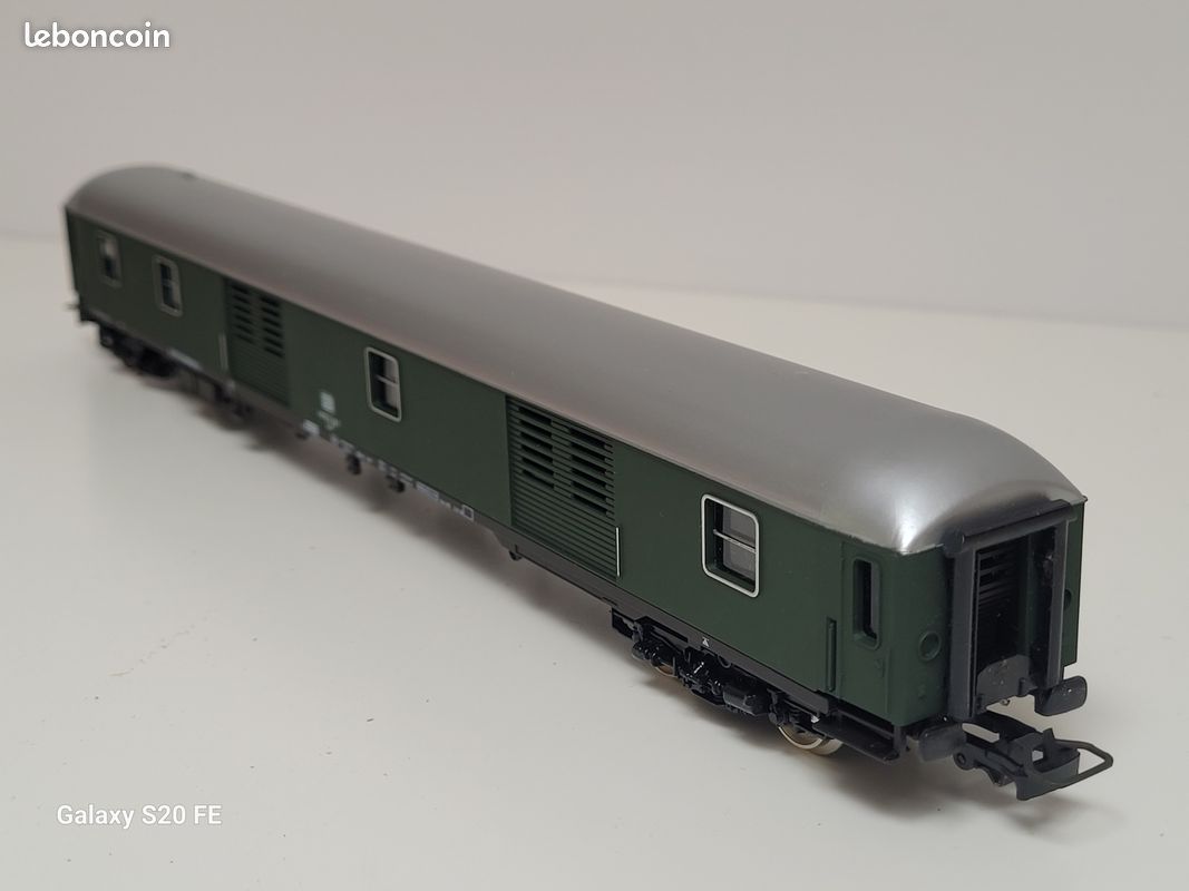 Train wagon N° 5792 Fourgon à bagages de la DB Jouef Ho (image 9)