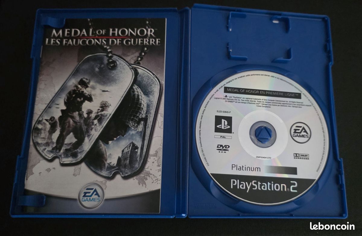 MEDAL OF HONOR LES FAUCONS DE GUERRE ... Jeu Sony Playstation PS2 ... 060125 (image 2)