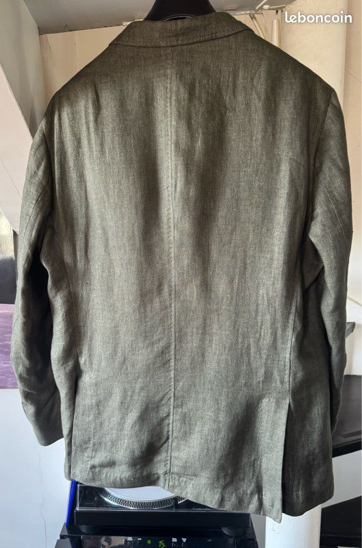 Veste lin Massimo Dutti kaki T58 jamais porté Vêtements