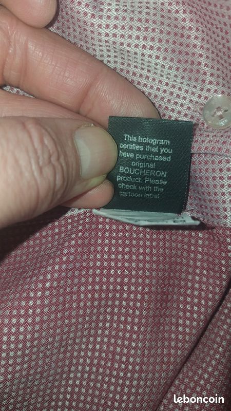 Chemise violette Boucheron taille L (image 17)