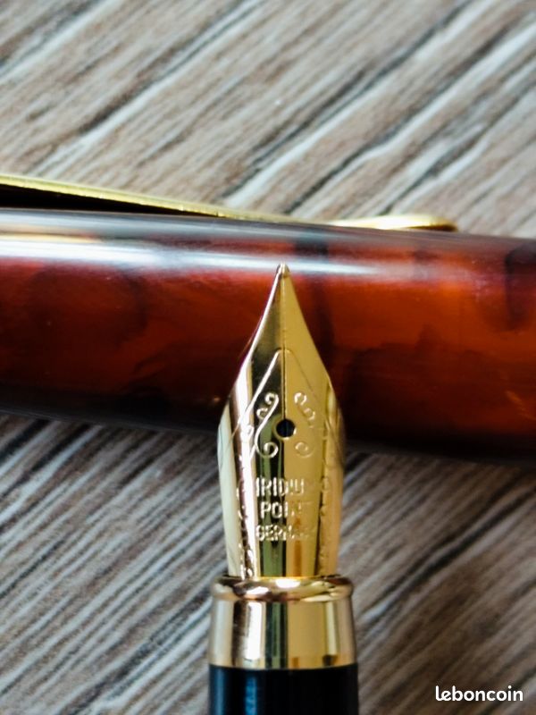Stylo Plume Réplique Ancien - Modèle De Collection (Hachette) En Métal Et Bois - Neuf Avec Réservoir N°7