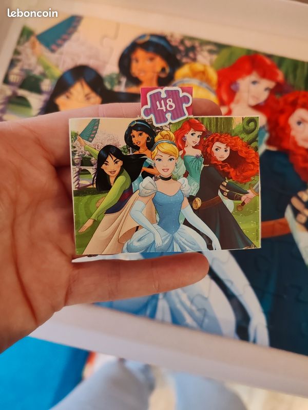 (D) 🧩 Lot 2 Puzzles / 1 puzzle 4 en 1 La Reine des Neiges + 1 puzzle Princesses (image 6)