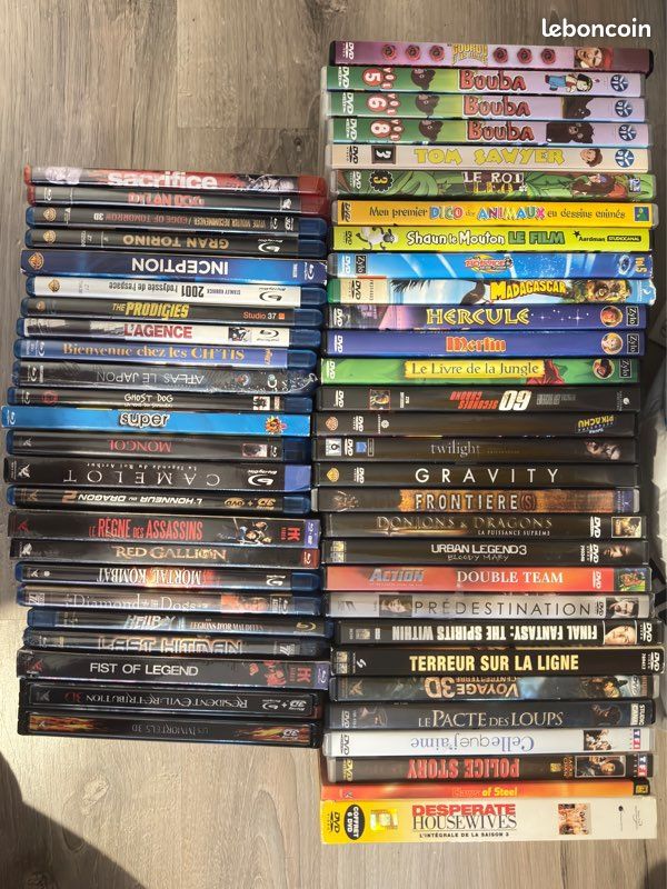 Lot de DVD & Blu-ray à vendre – Enfants, animation, action, science-fiction, thrillers, comédies, etc (image 1)