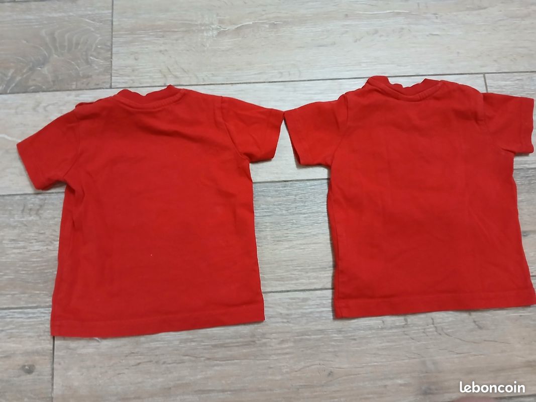 2 T-shirts jumeaux ski patrol 18 mois rouge (image 2)