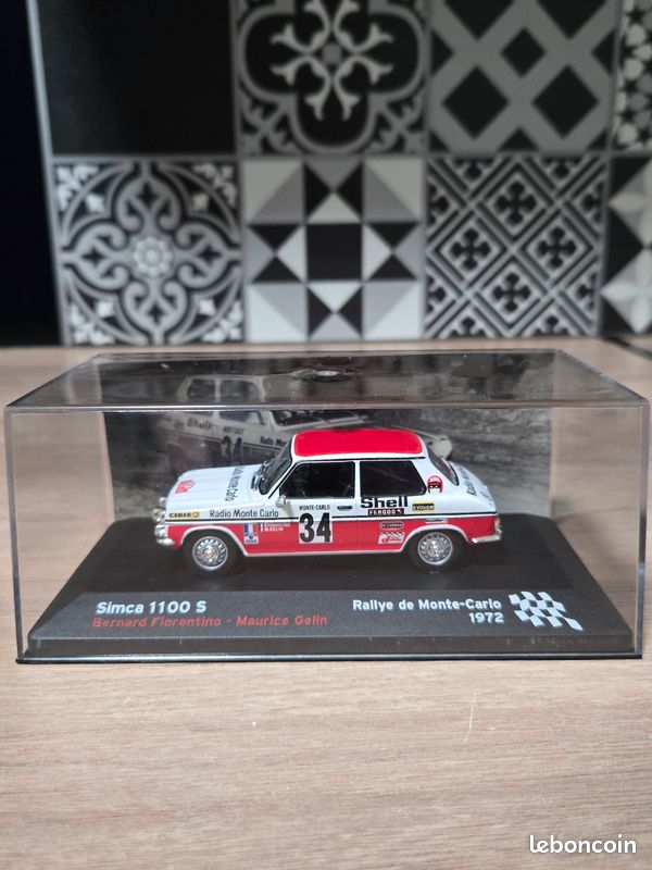 Miniature SIMCA CG Proto Spider N°7 Tour De Corse 1972 - IXO 1/43
