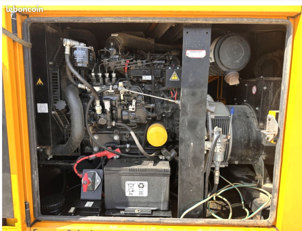 Ecim - remorque 1 essieux equipee groupe electrogene sdmo 40 kva (image 3)