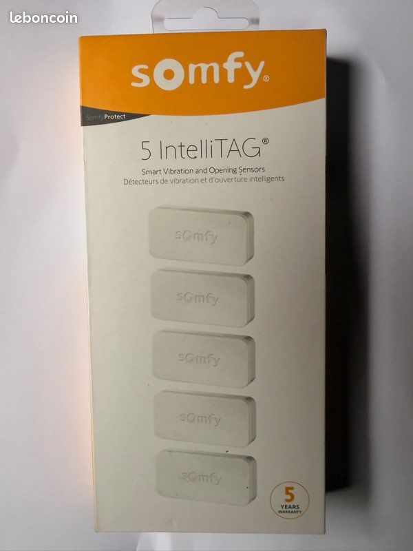 Lot de 5 détecteurs d'ouverture IntelliTAG, SOMFY Protect blanc (image 1)