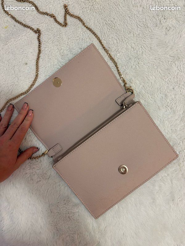 Sac à main Liu Jo en cuir rose pâle – État neuf (image 3)