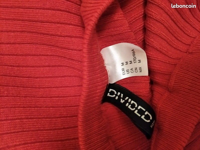 Pull rouge H&M Taille 38 (image 3)
