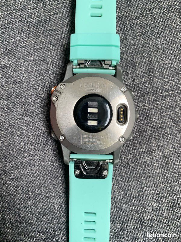 Bracelet de montre Garmin turquoise (image 2)